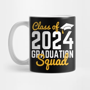 Class Of 2024 Senior Graduation Squad Funny Graduate Family Matching Mug